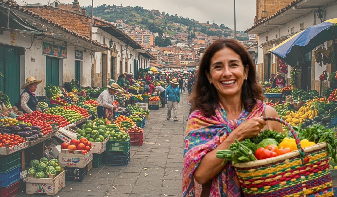 ¿Cuál es la plaza distrital en la que puede hacer mercado en la madrugada?