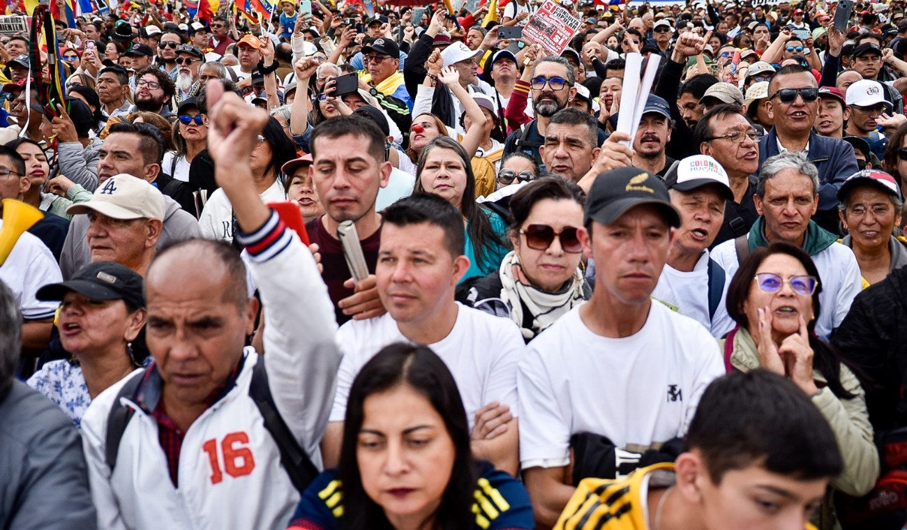 Manifestaciones en Bogotá