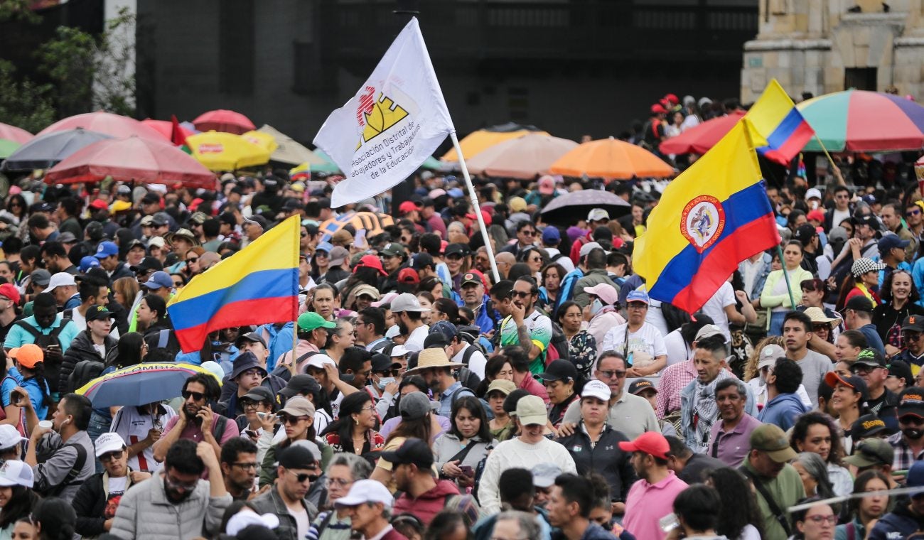 Protestas en Bogotá