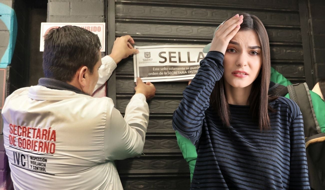 Sellan establecimientos en Bogotá