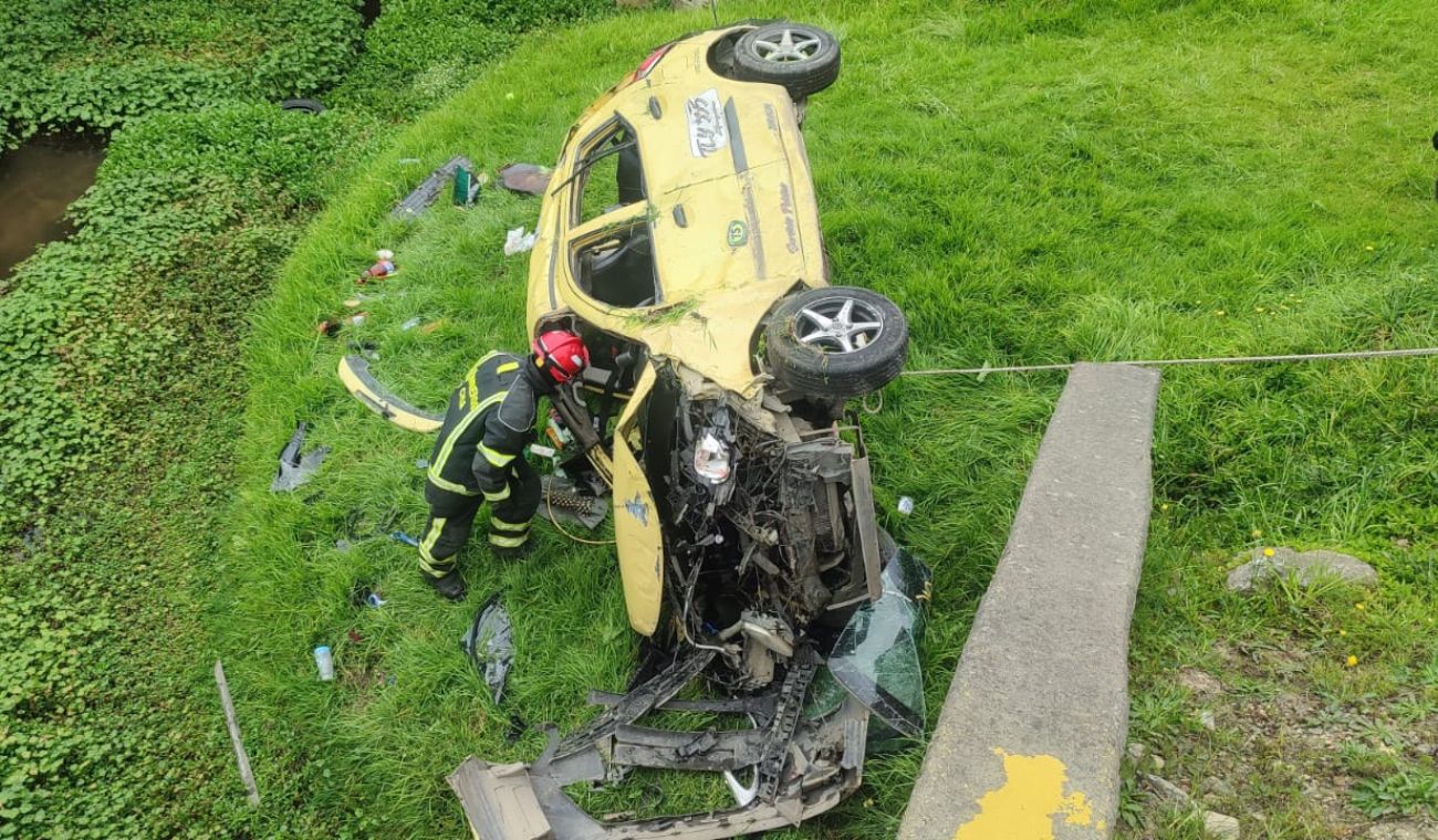 Grave accidente en la vía Tunja - Bogotá: hay varias personas heridas