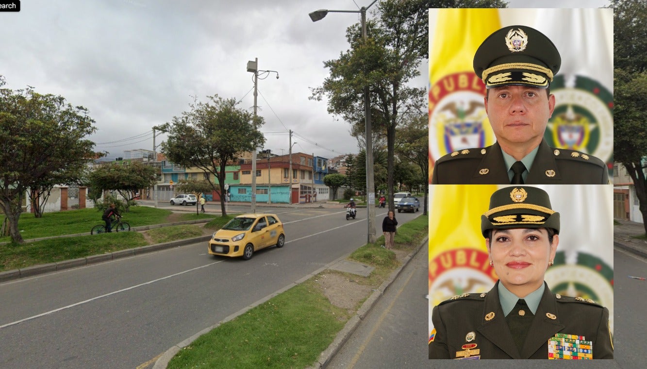 General Susana Blanco (abajo) y general William Rincón (arriba)