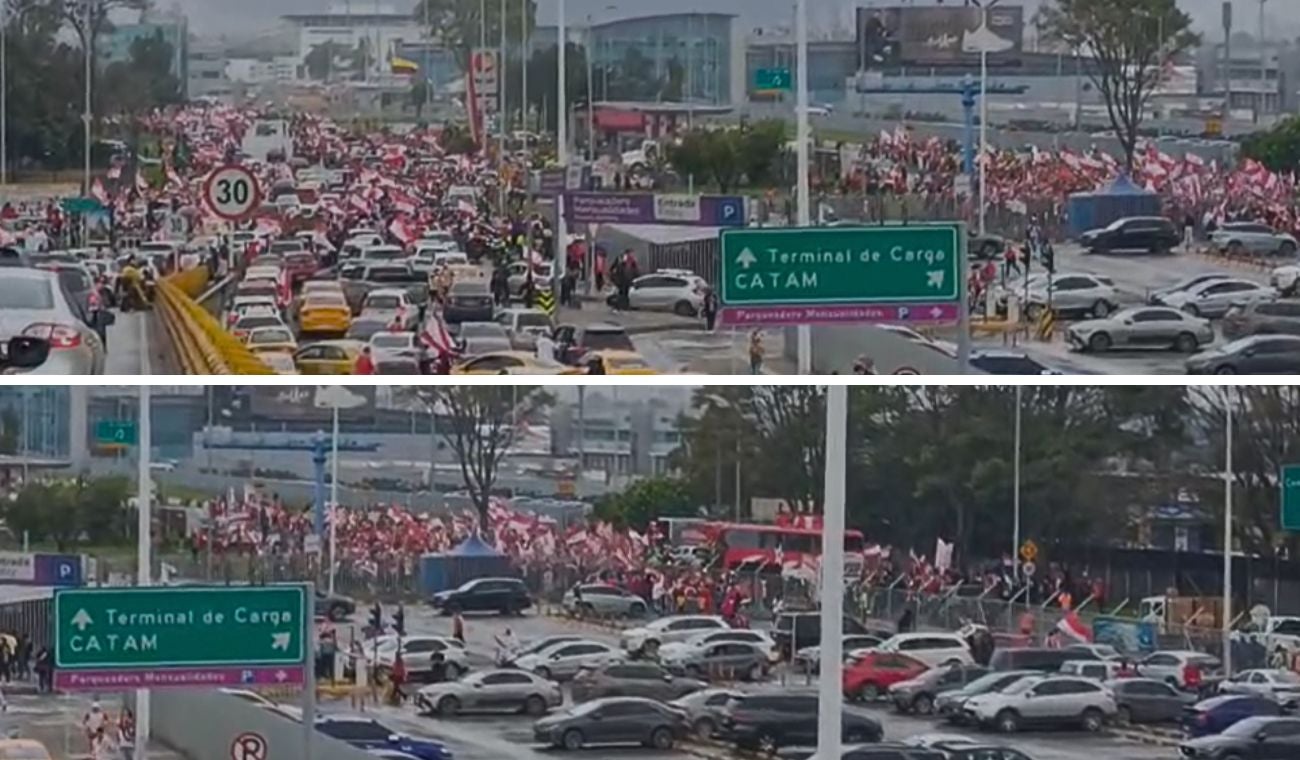 Pasión por Santa Fe colapsó vías al aeropuerto El Dorado