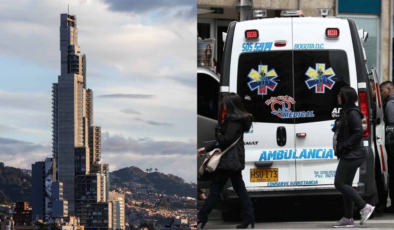 Conmoción en el centro de Bogotá en la torre Bacatá