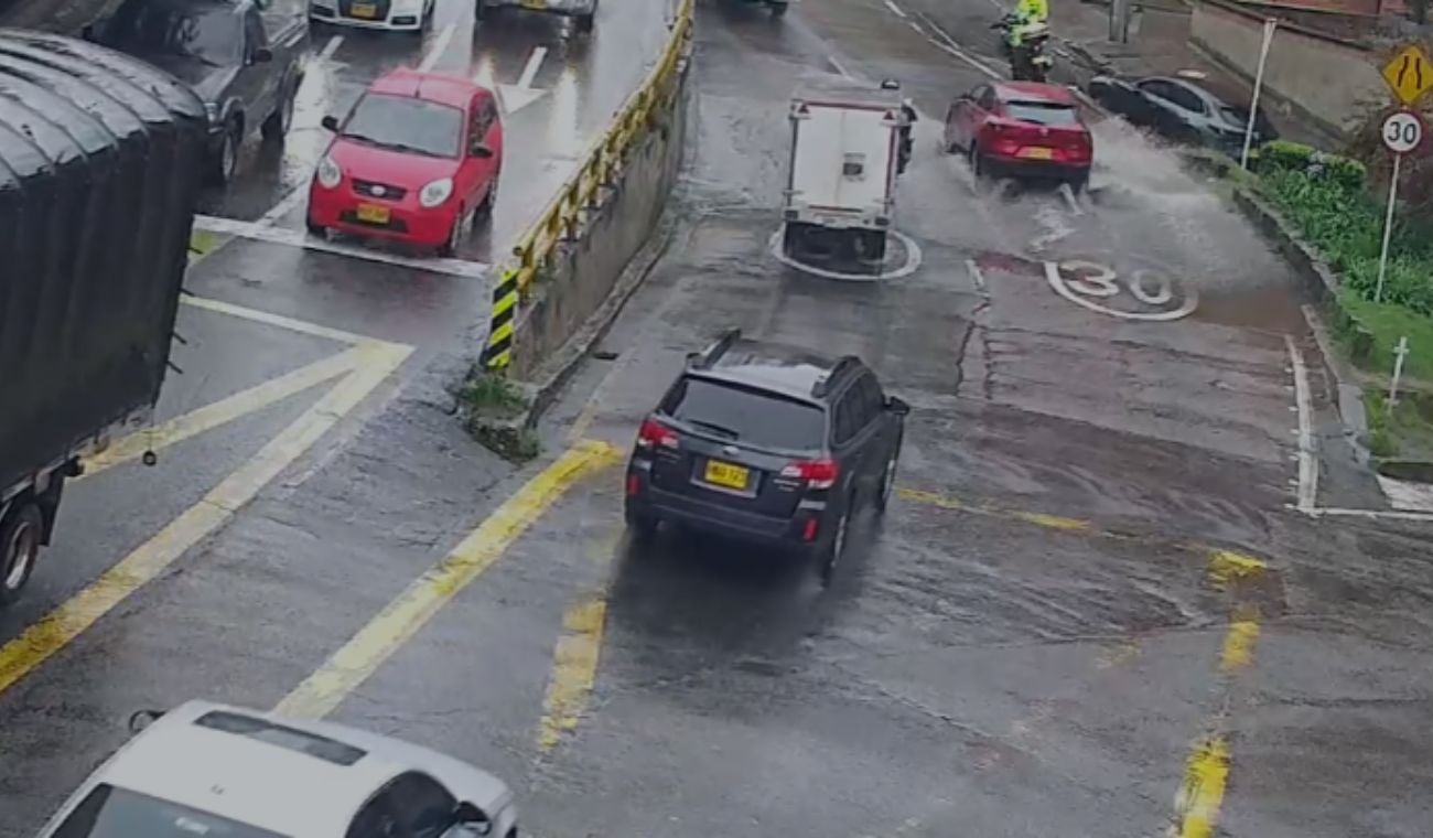 Zonas de Bogotá colapsadas por las fuertes lluvias de esta tarde