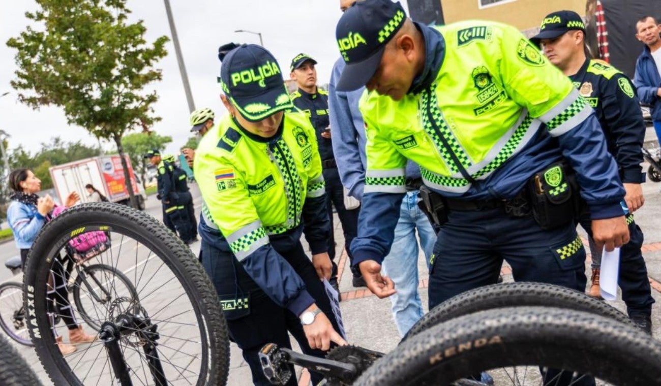 Registro bici en Bogotá