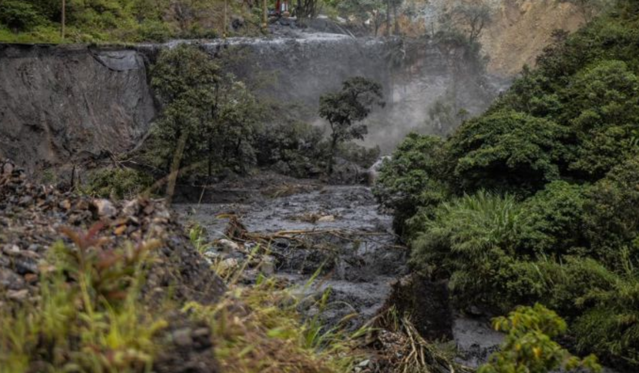 Deslizamiento en Quetame, Cundinamarca
