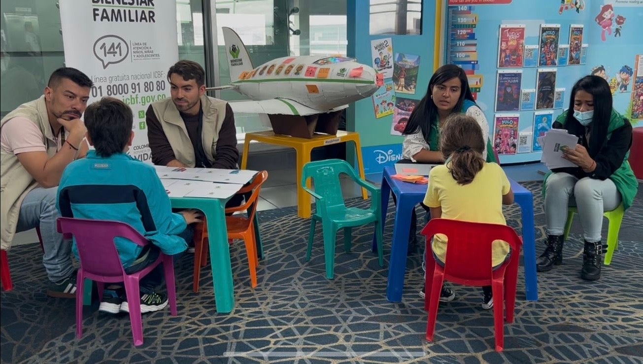 Trata de personas, campaña, Aeropuerto El Dorado,