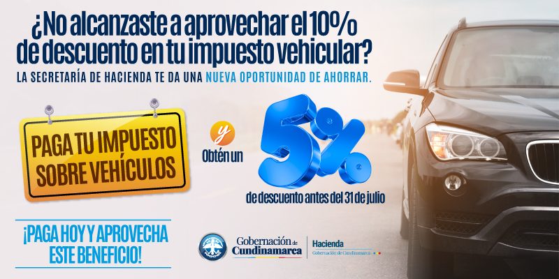 Impuesto vehicular en Cundinamarca