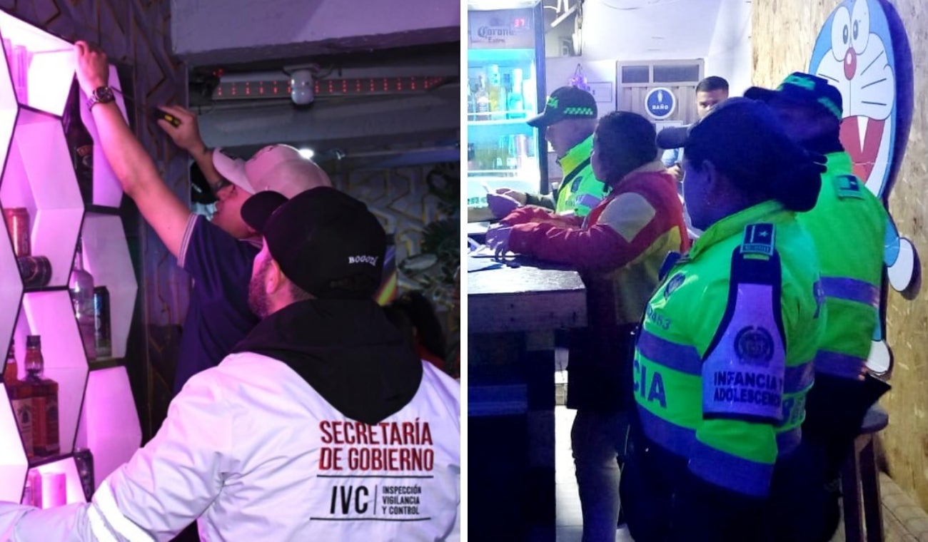 Bares sellados en Bogotá