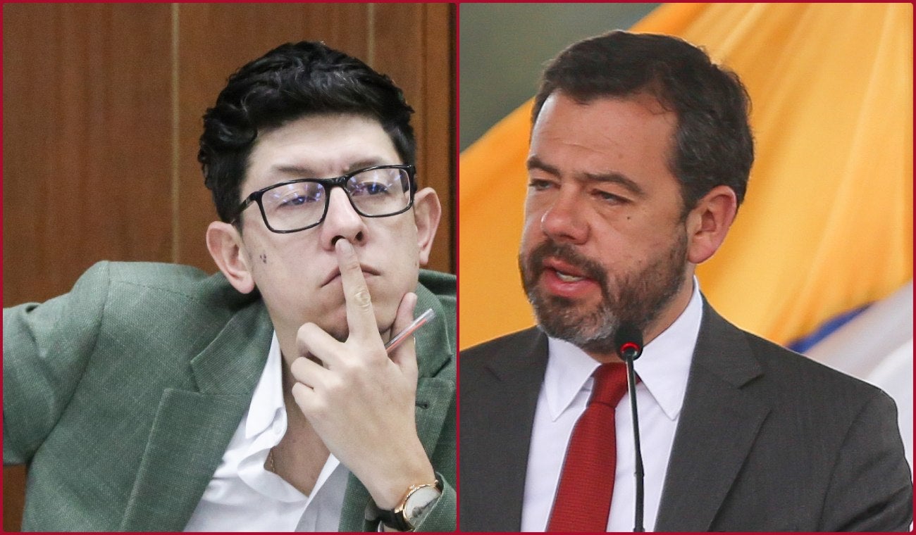 Daniel Rojas, ministro de Educación, y el alcalde Carlos Fernando Galán