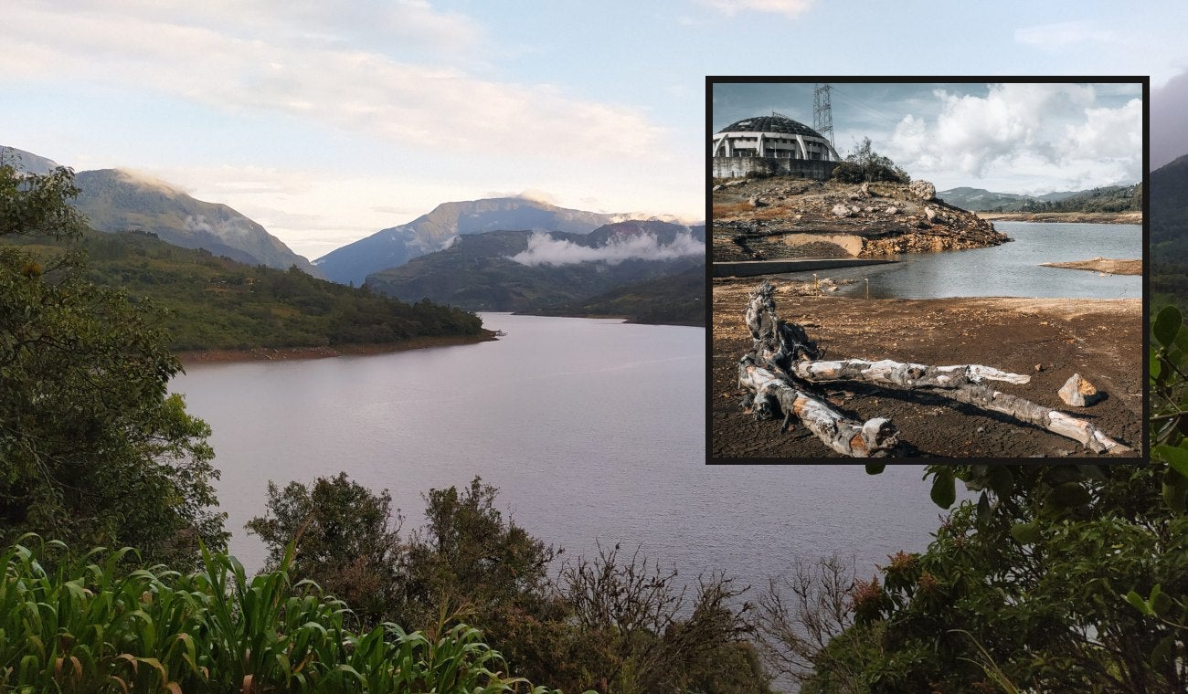 Embalses de Chingaza antes y después