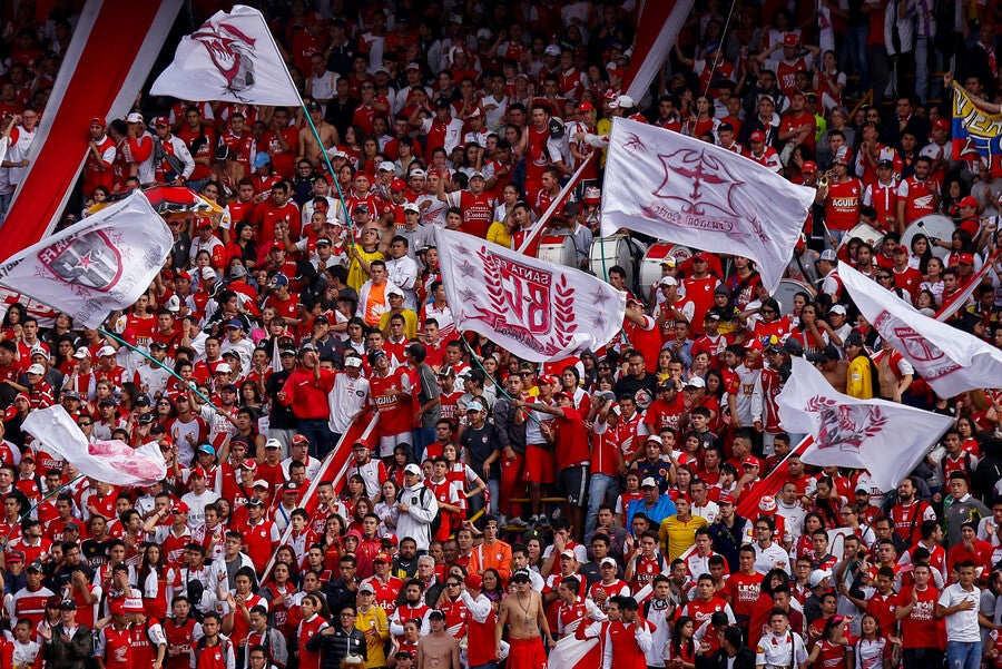 Hinchas de Santa Fe en El Campín