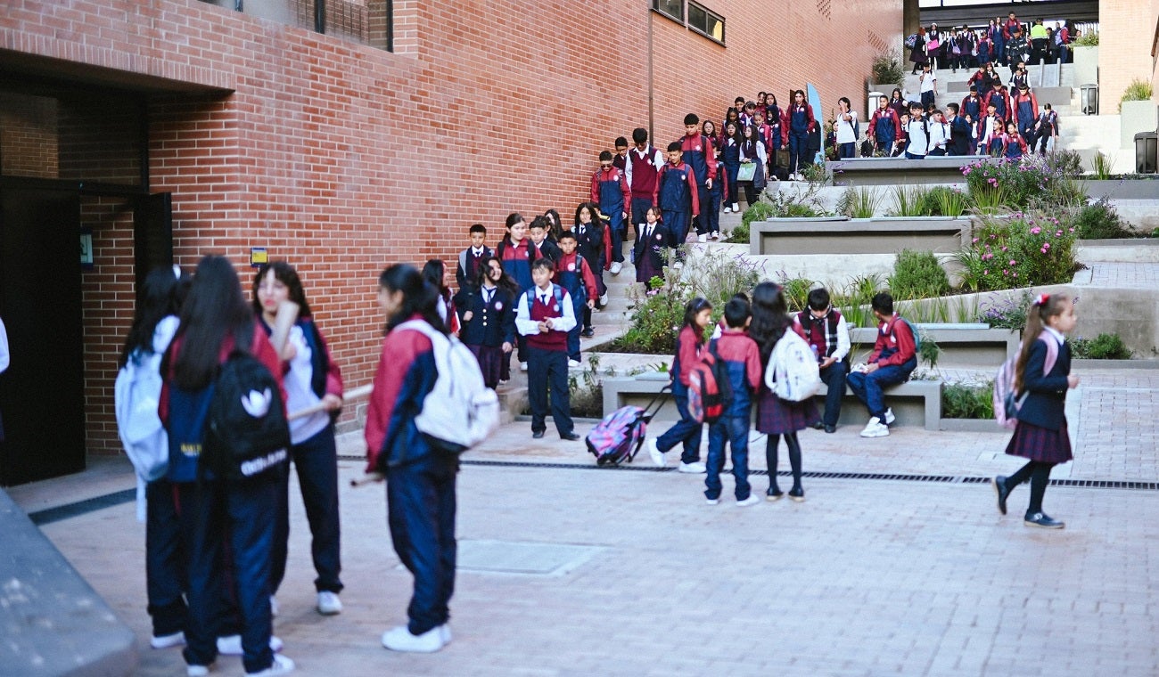 Estudiantes de colegio en Bogotá