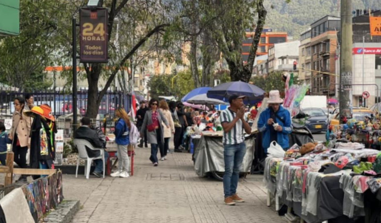 Vendedores informales en Bogotá