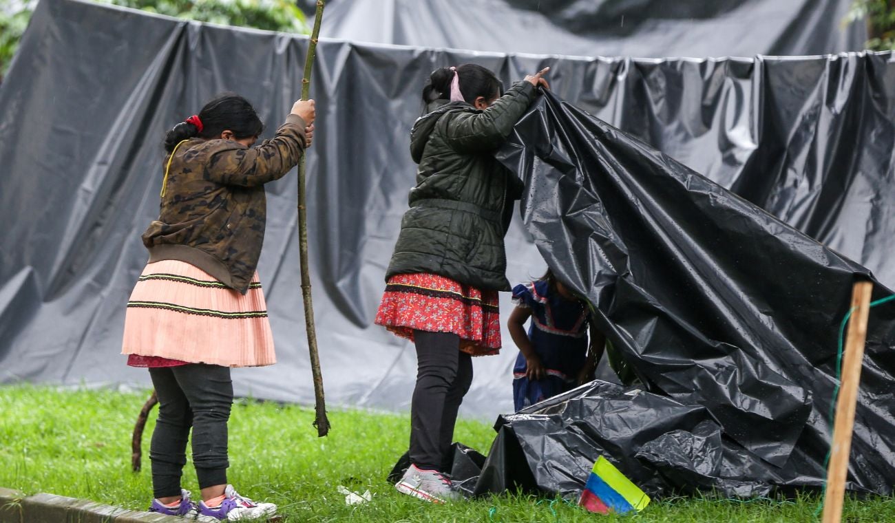 Indígenas en Bogotá