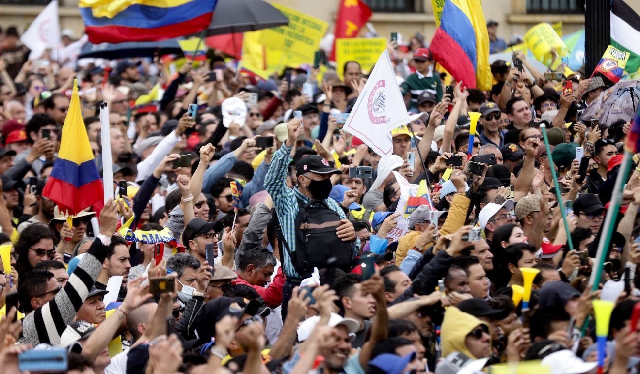 Manifestaciones en Bogotá