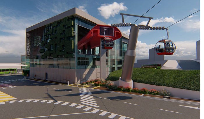 Cable aéreo en San Cristóbal va volando: vecinos empezarán a ahorrar plata