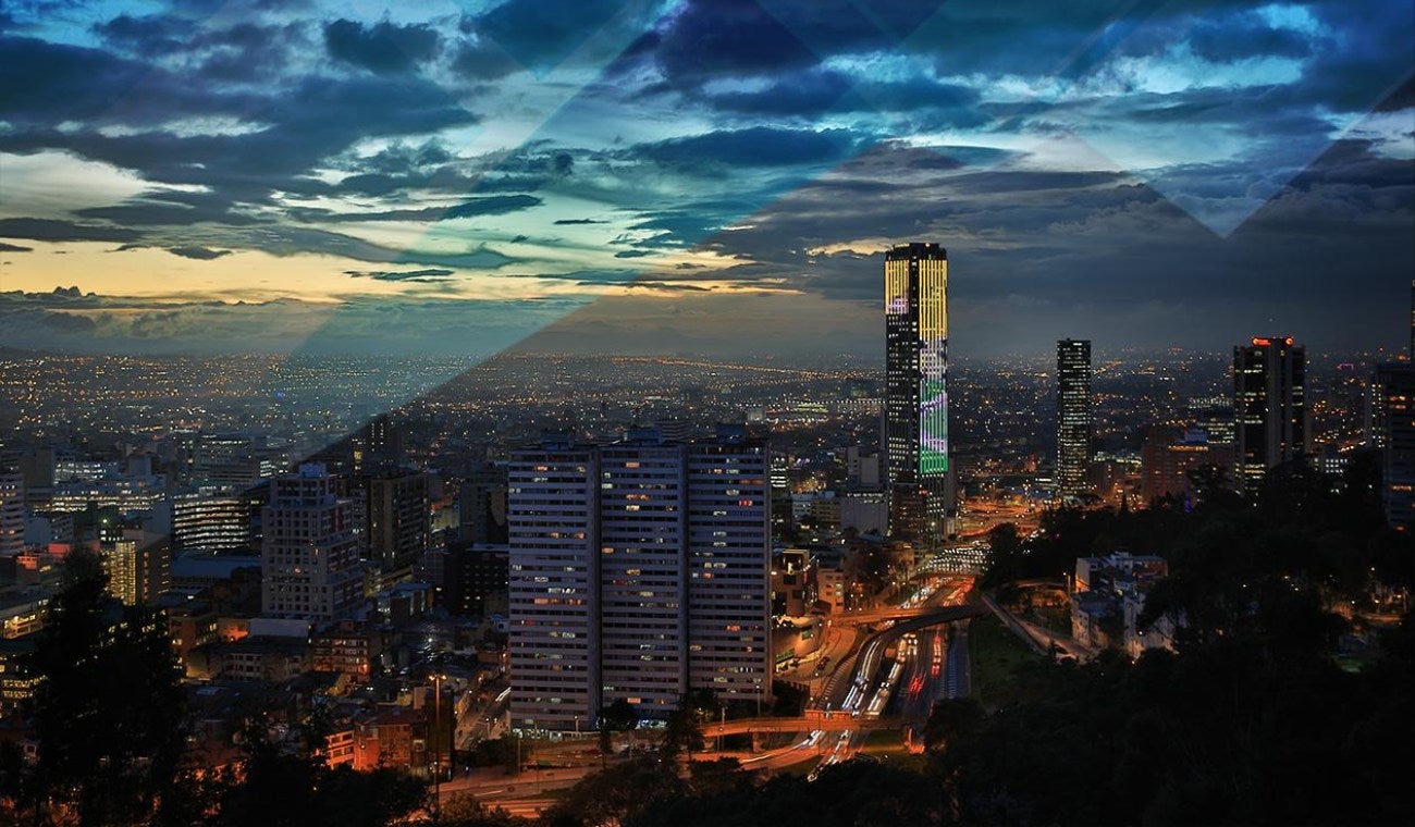 Bogotá, panorámica, atardecer