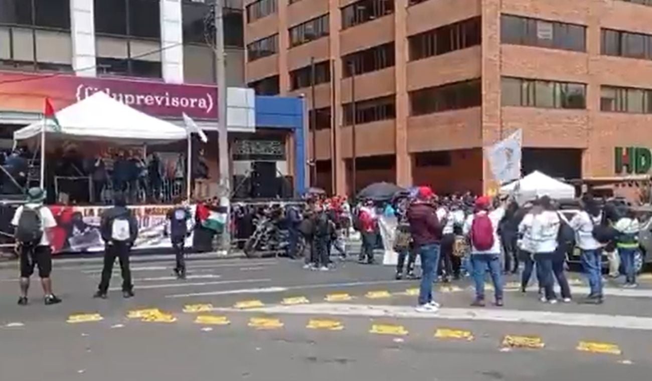 Paro de maestros en Bogotá