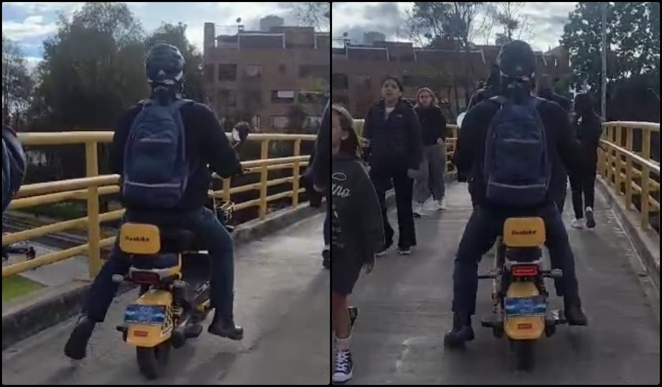 Motos eléctricas en el puente de la 92