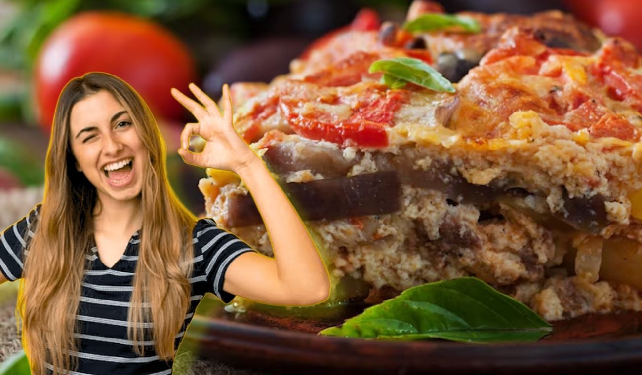 Lasaña de berenjena y carne en sartén: apenas para chuparse los dedos