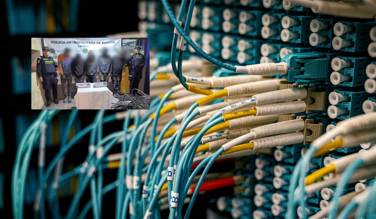 Robo de fibra óptica en Bogotá