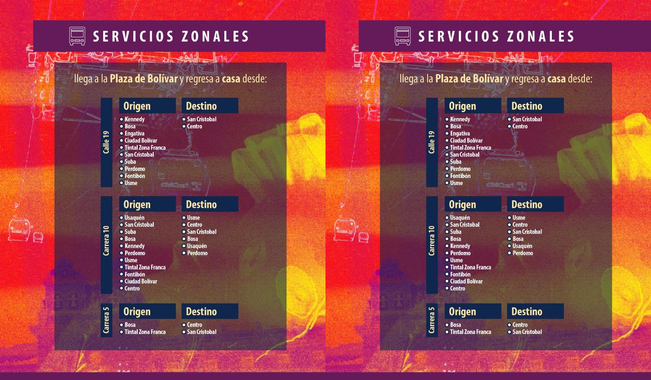 TransMilenio: rutas para llegar al Festival Monumentum