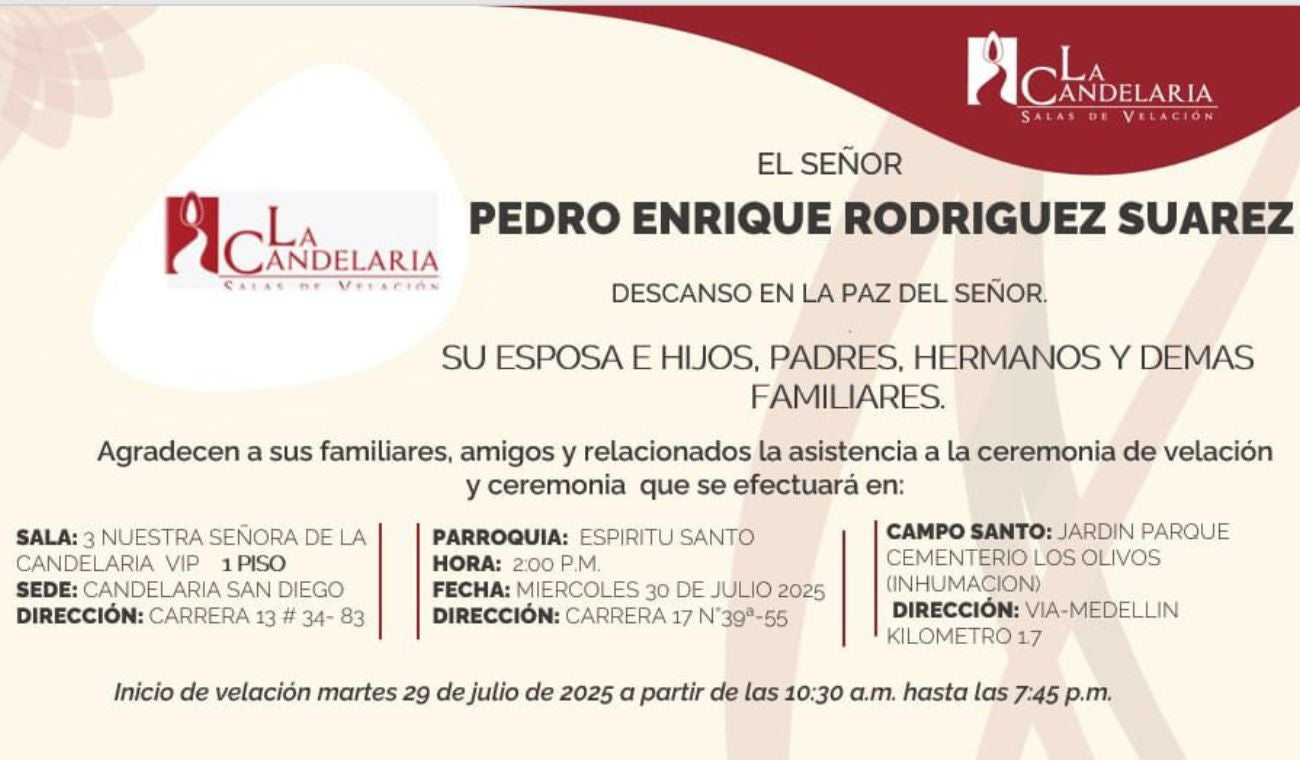 Velación de Pedro Enrique Rodríguez Suárez, atleta que falleció en la mmB