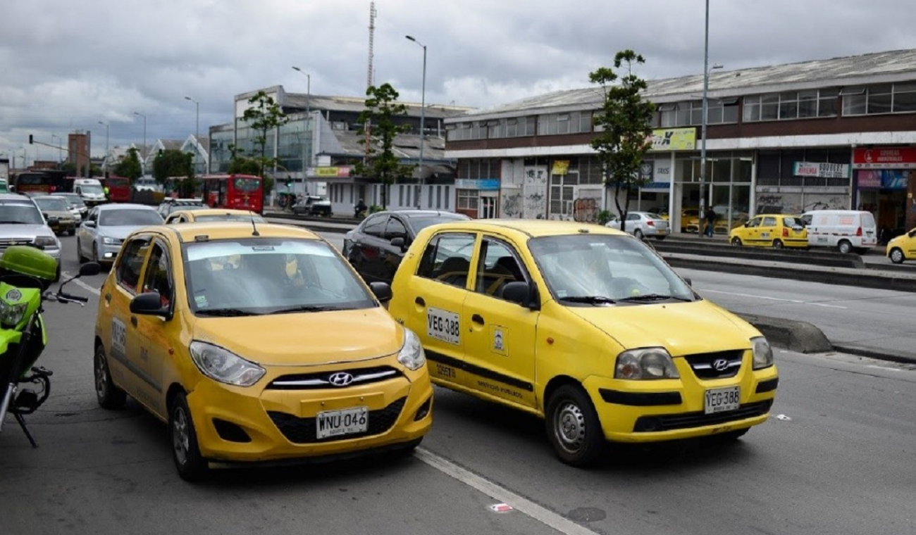 Taxistas en Bogotá