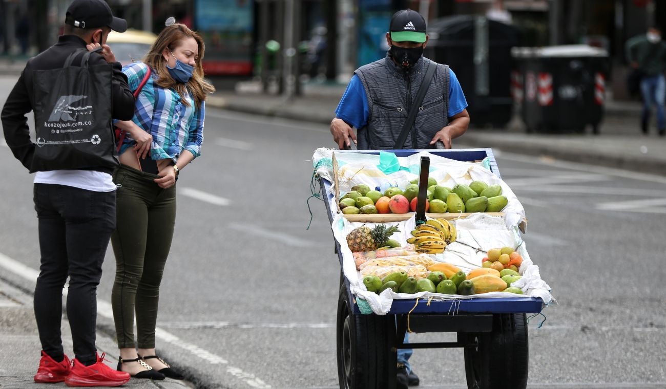 Vendedores ambulantes en Bogotá