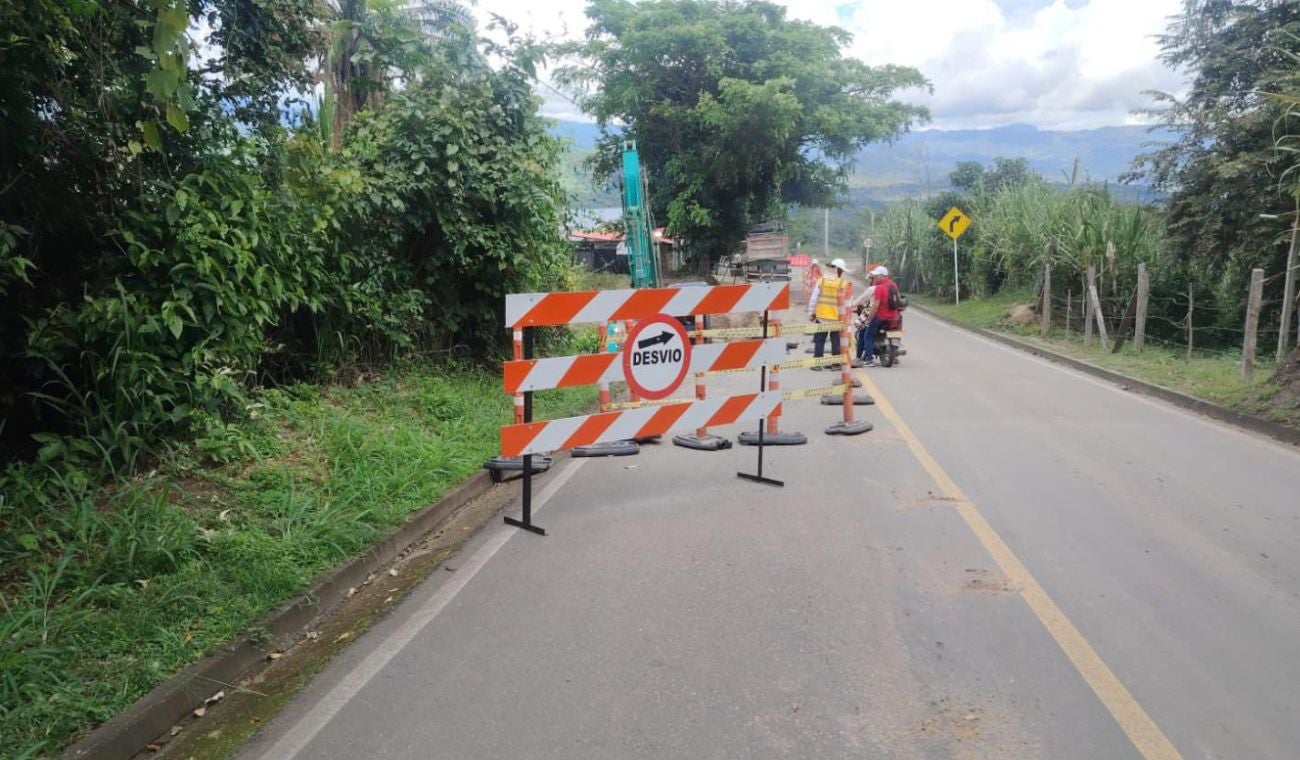 Cierre vial en Cundinamarca