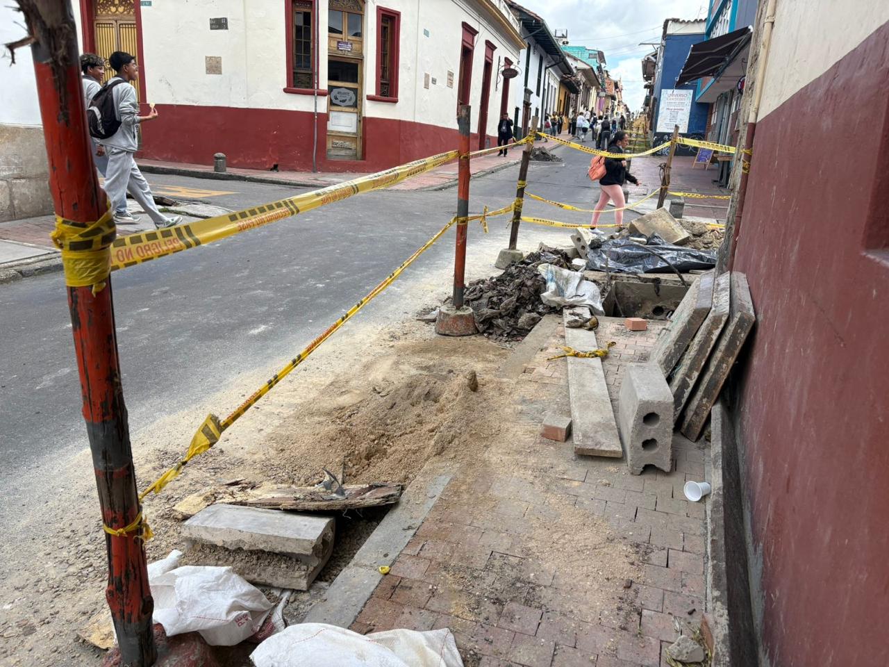 Centro histórico de Bogotá en mal estado