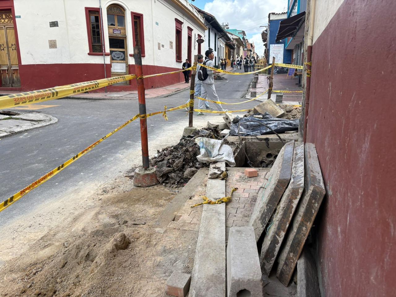 Centro histórico de Bogotá en mal estado