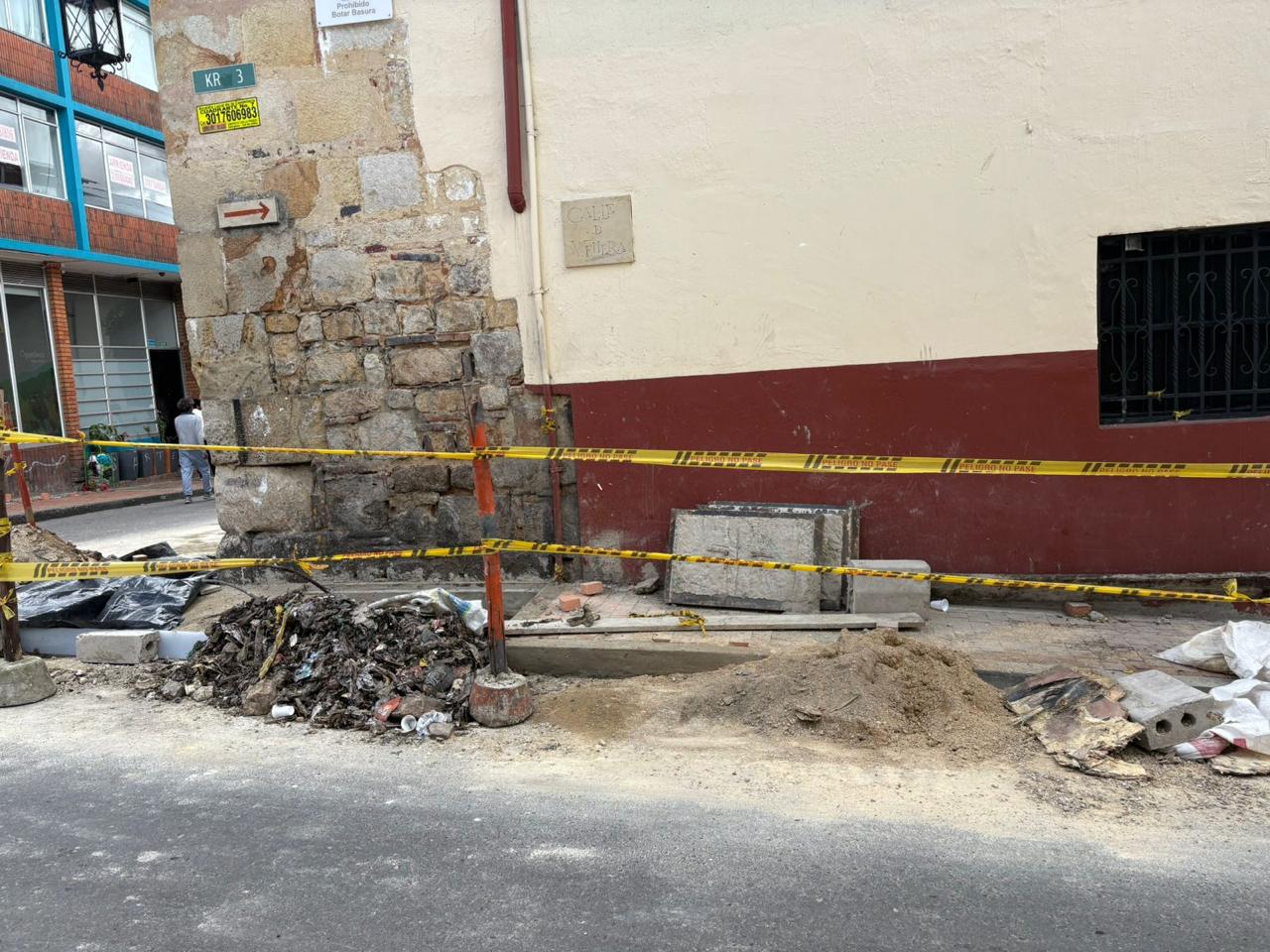 Centro histórico de Bogotá en mal estado