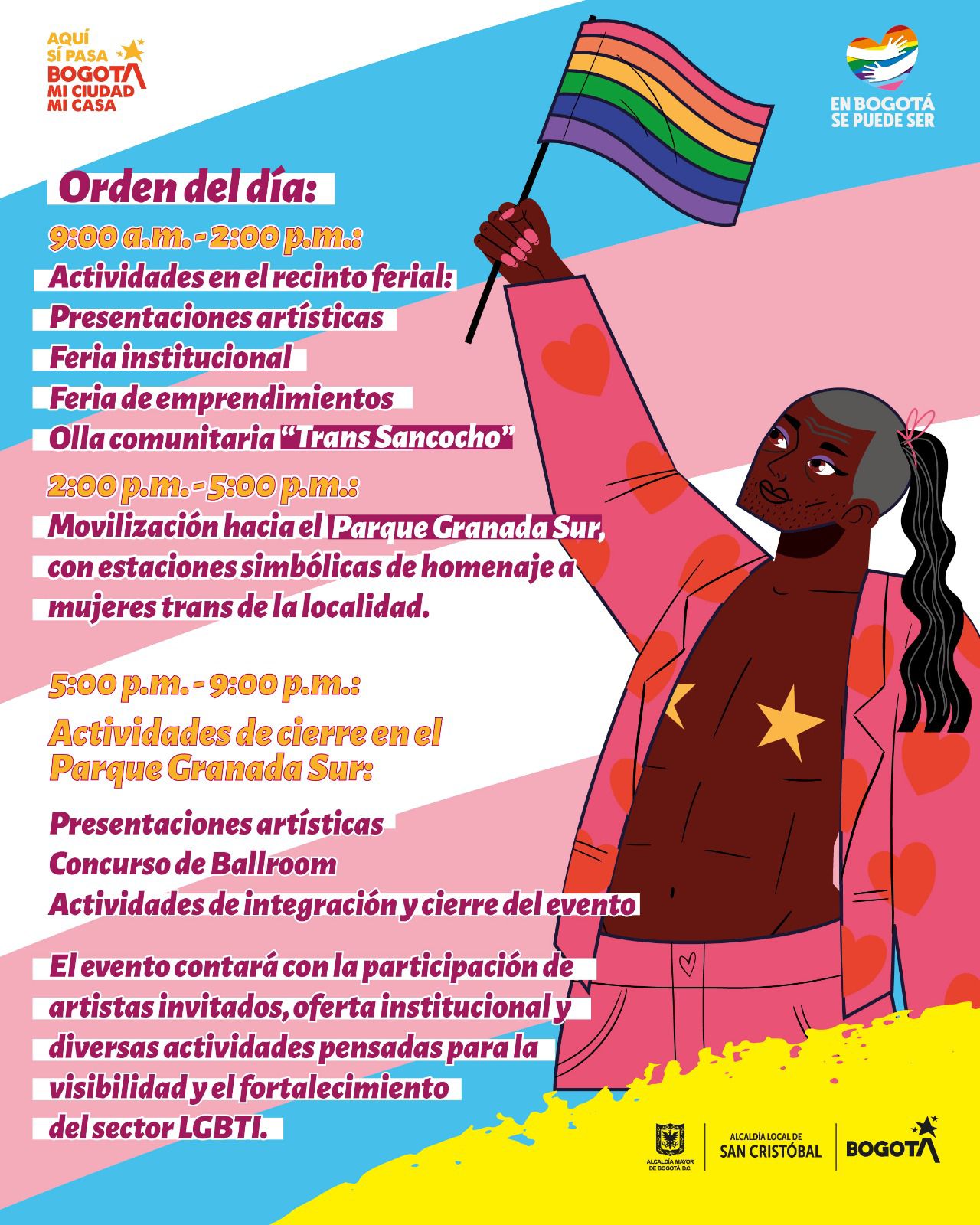 'Yo marcho trans' - Cronograma decima edición