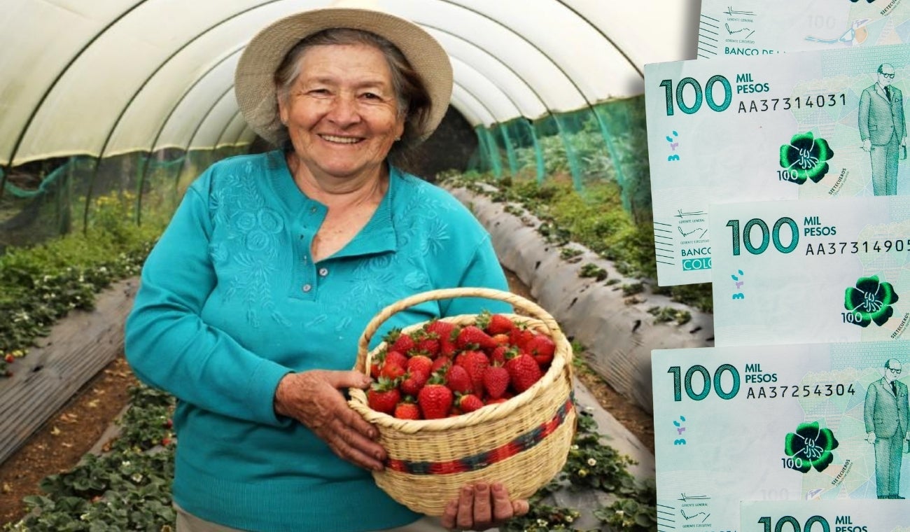 Campesinos en la zona rural de Bogotá