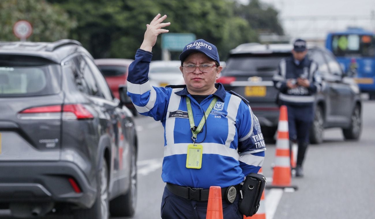Agentes de tránsito en Bogotá