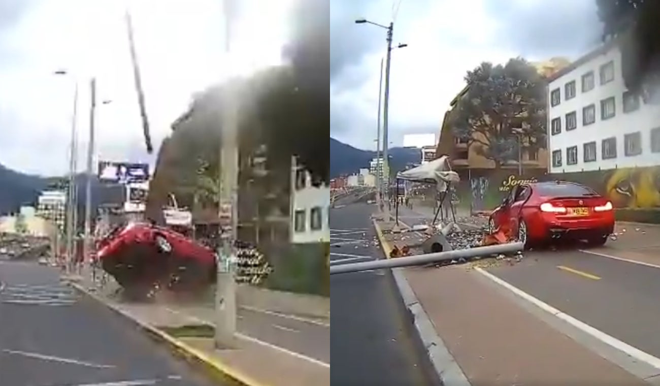 BMW causa caos en la calle 100