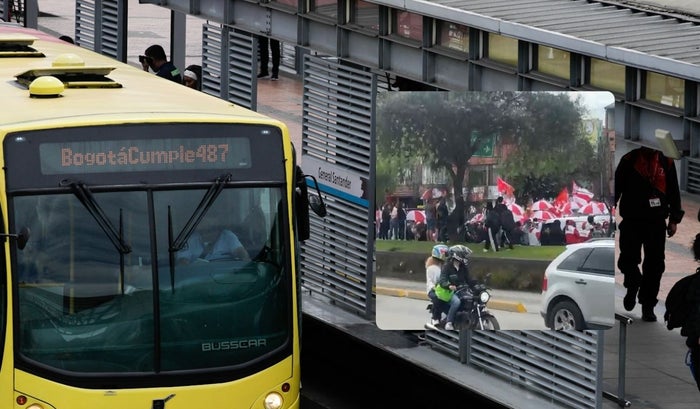 Caos en Suba TransMilenio deja de atender en tres estaciones
