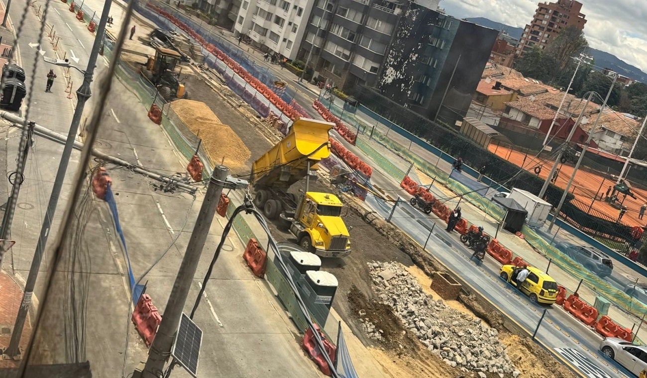 Obras de la Avenida Suba con calle 100