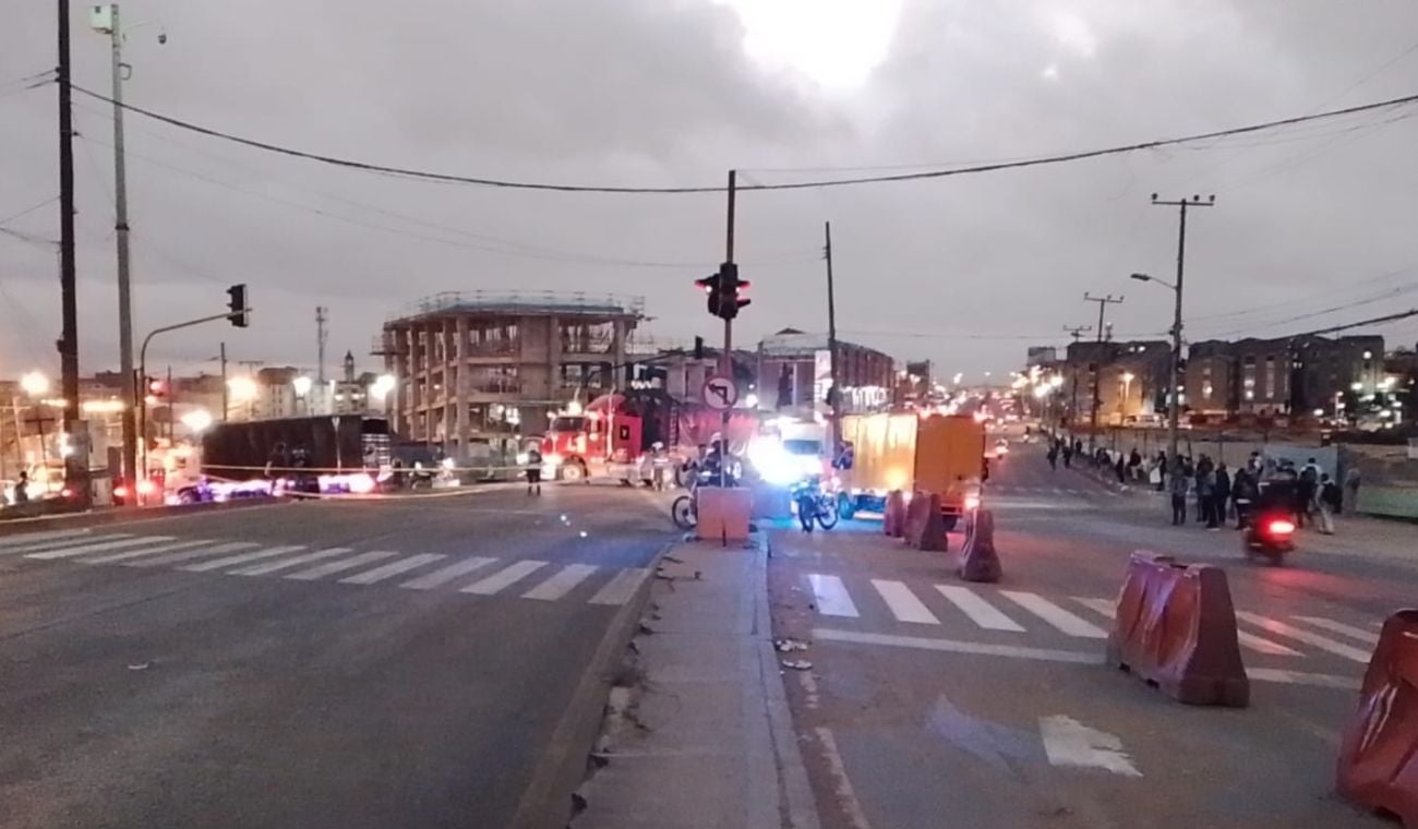 El Altico, punto en el que está bloqueado el paso en la vía Girardot-Bogotá