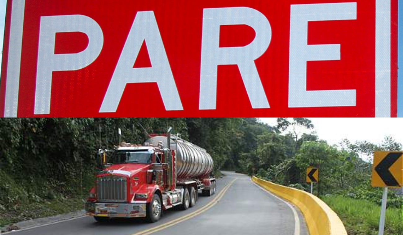 Cierre temporal en carretera