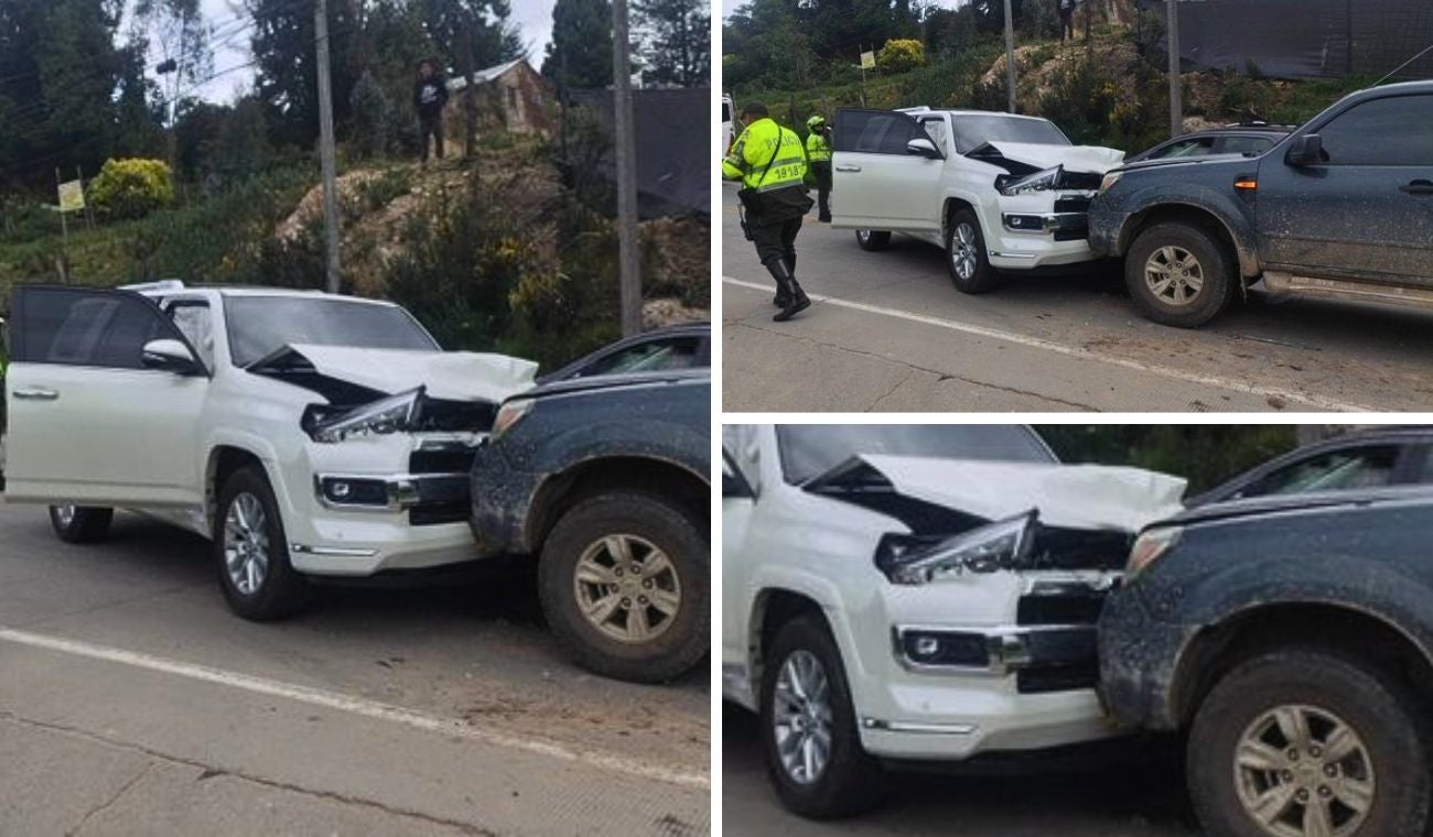 Fuerte accidente en la vía Bogotá - La Calera: tome precauciones