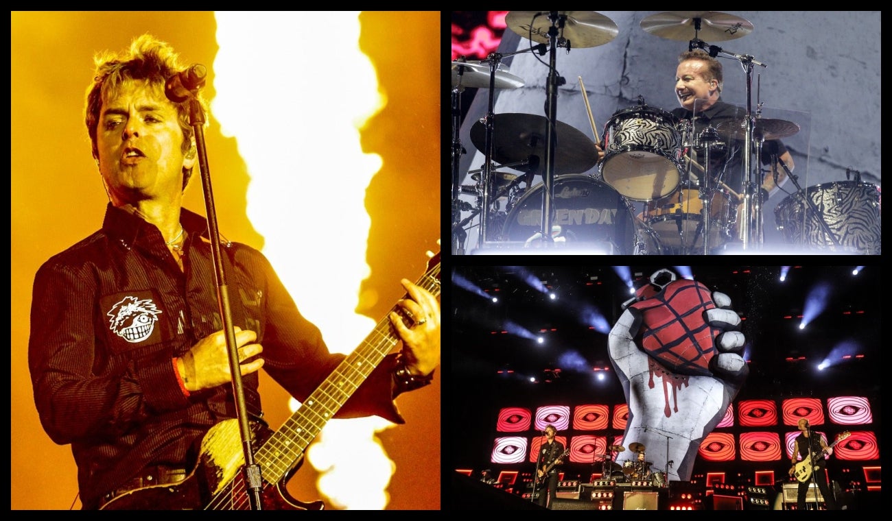 Green Day desató fuego y lluvia en Bogotá