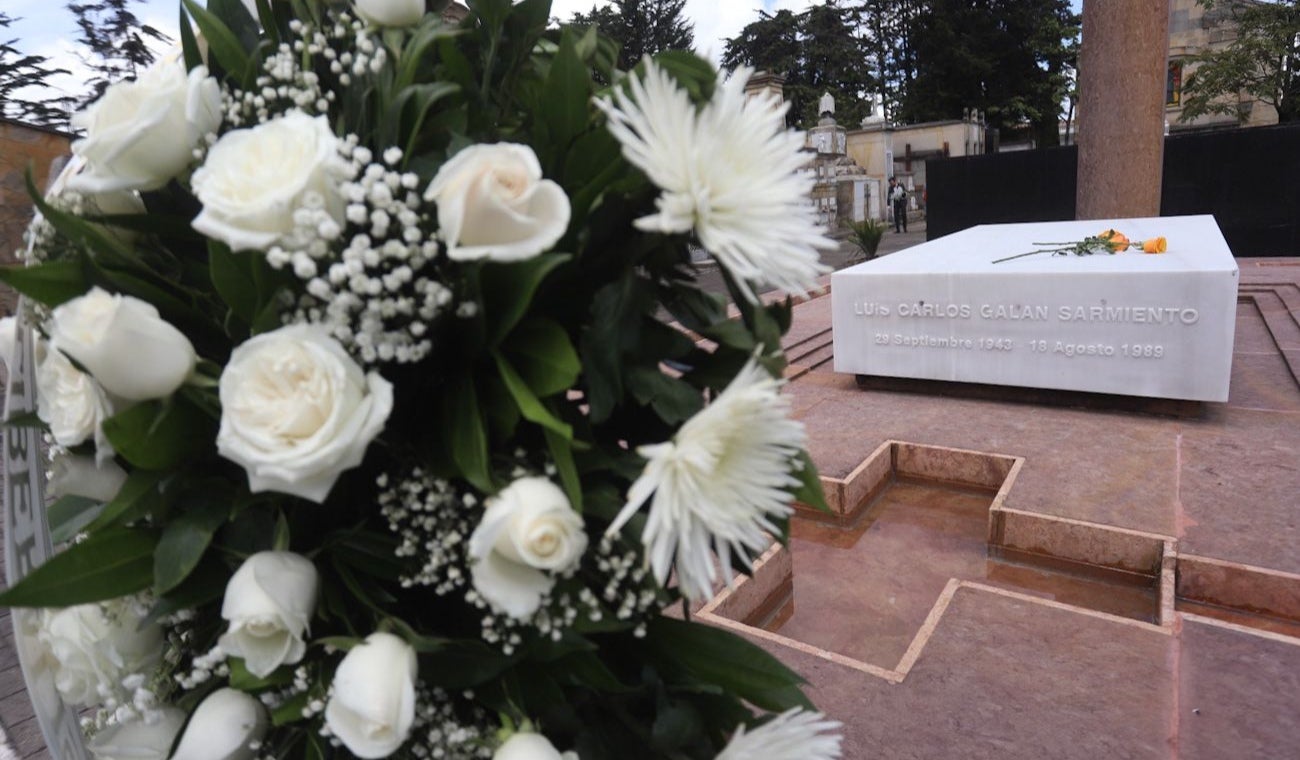 Homenaje a Luis Carlos Galán Sarmiento en el cementerio Central