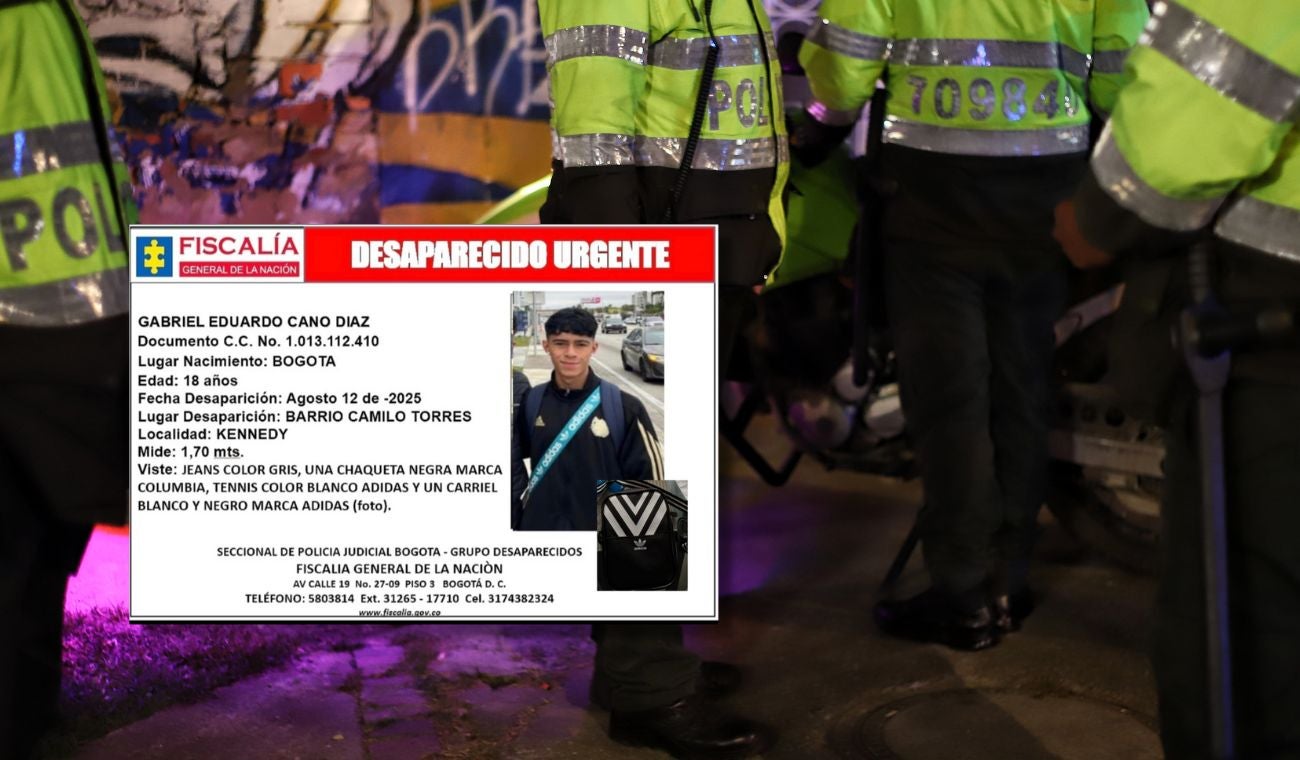 Joven desaparecido en Bogotá