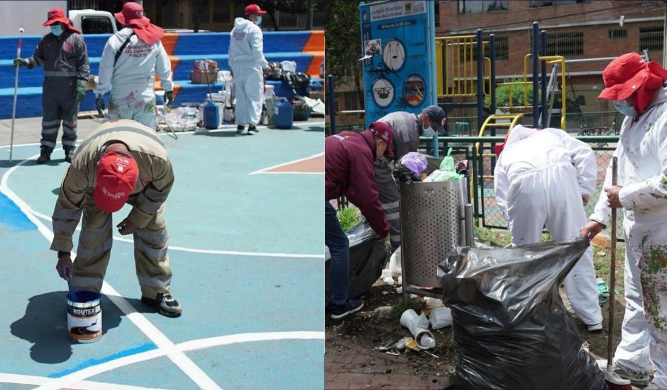 Limpieza en parques de Kennedy
