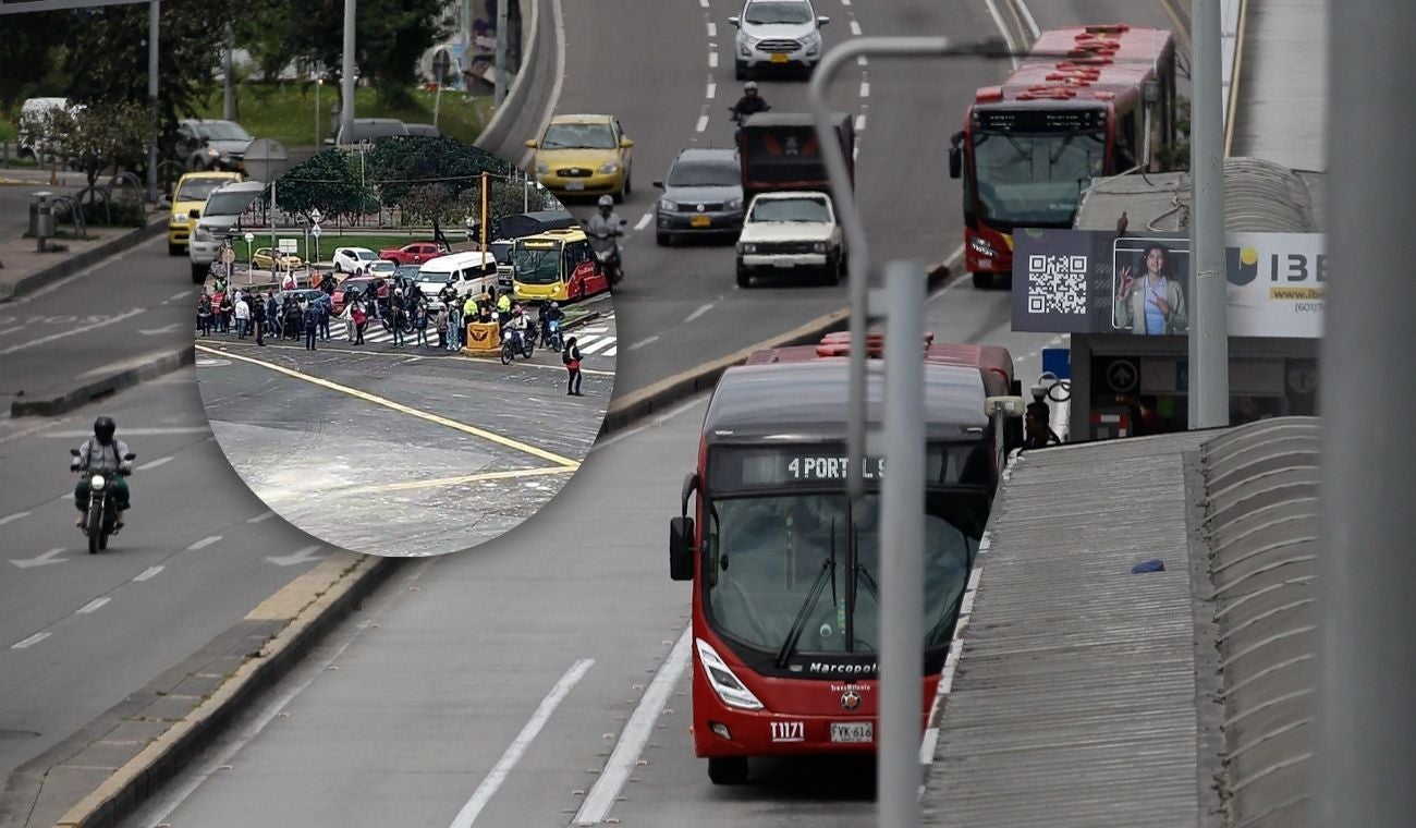 Manifestaciones bloquean TransMilenio