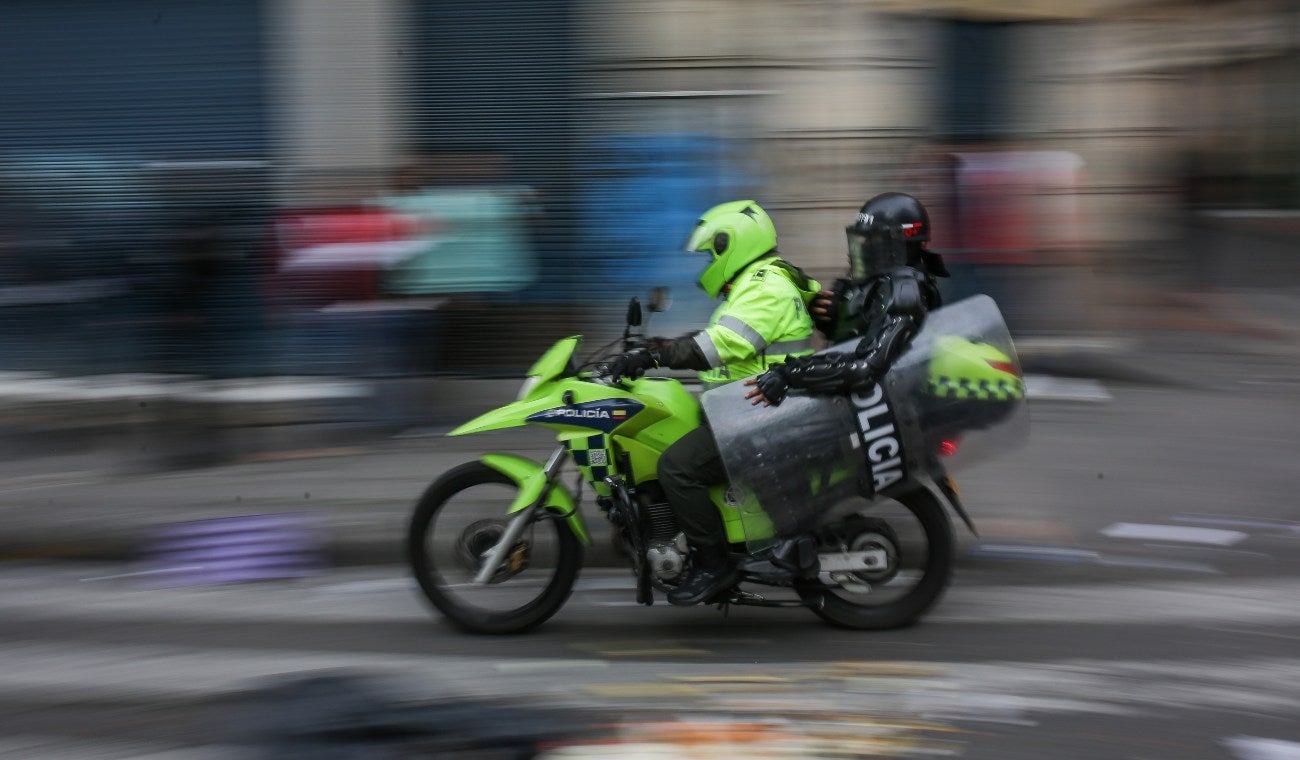 Moto de policía. Imagen de ilustración.